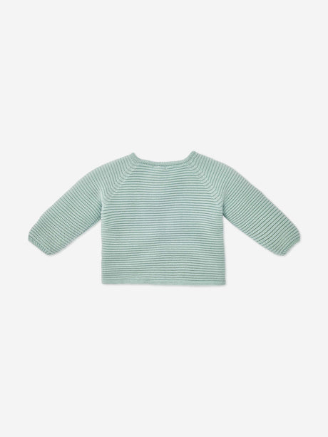 Paz Rodriguez Baby Knitted Cardigan in Green