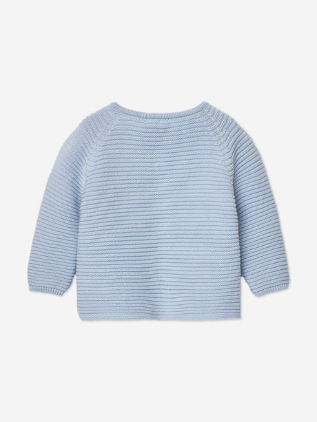 Paz Rodriguez Baby Boys Knitted Cardigan in Blue