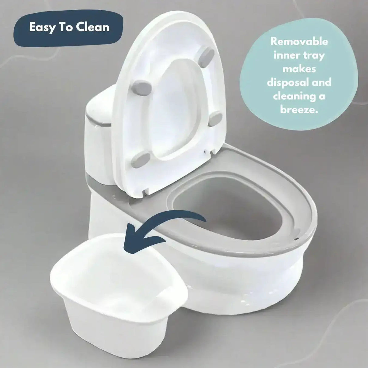 Pote Pals My First WC Potty - Grey