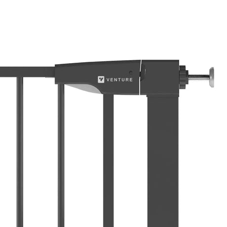 Venture Q-Fix 110cm Extra Tall Pressure Fit Baby & Pet Safety Gate - 73-80cm - Black