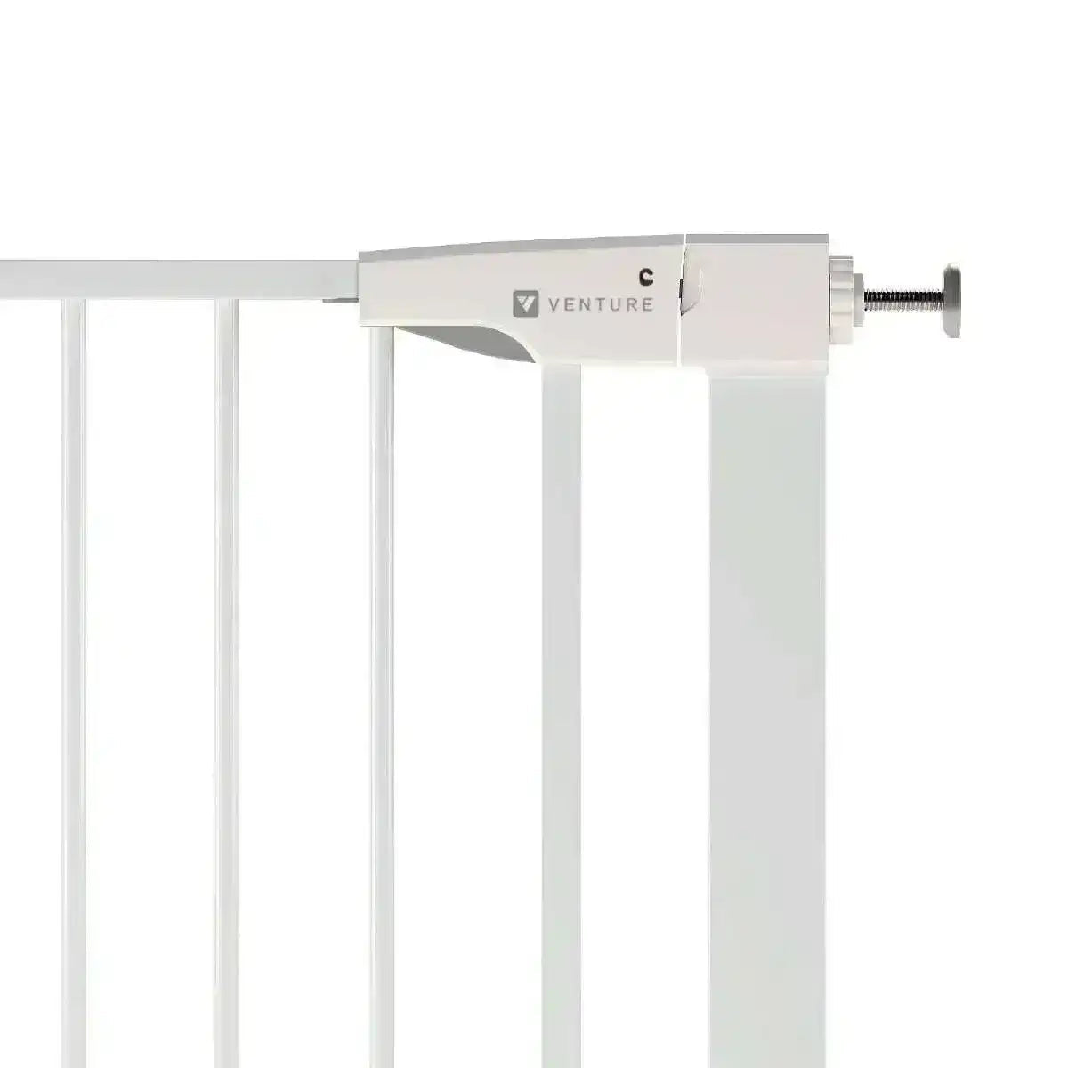 Venture Q-Fix 110cm Extra Tall Pressure Fit Baby & Pet Safety Gate - 73-80cm - White