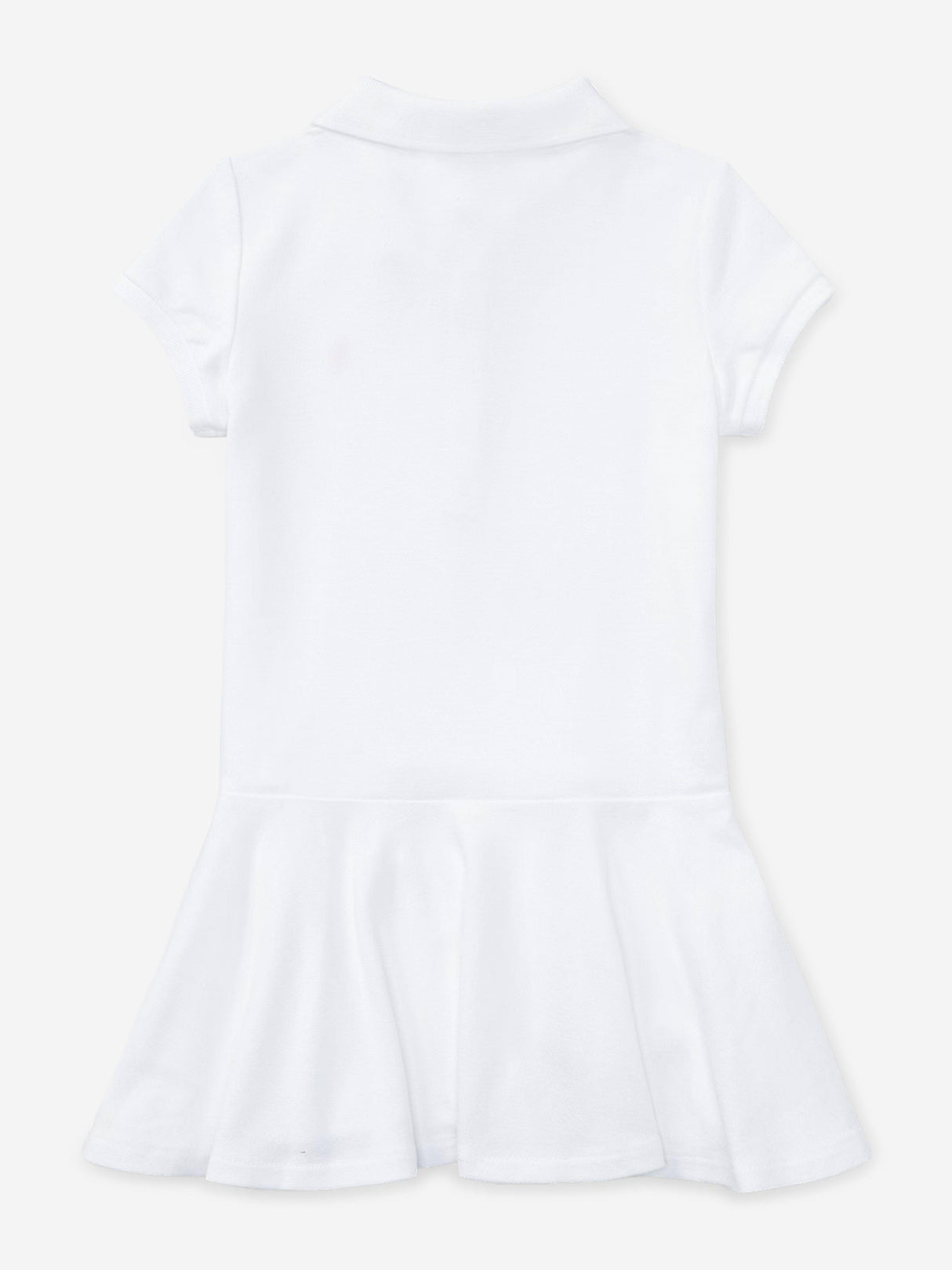 Ralph Lauren Girls Cotton Polo Dress in White
