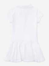 Ralph Lauren Girls Cotton Polo Dress in White
