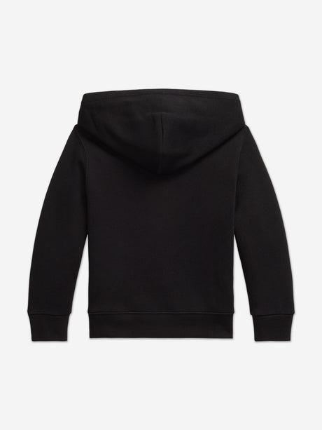 Ralph Lauren Boys Logo Hoodie in Black