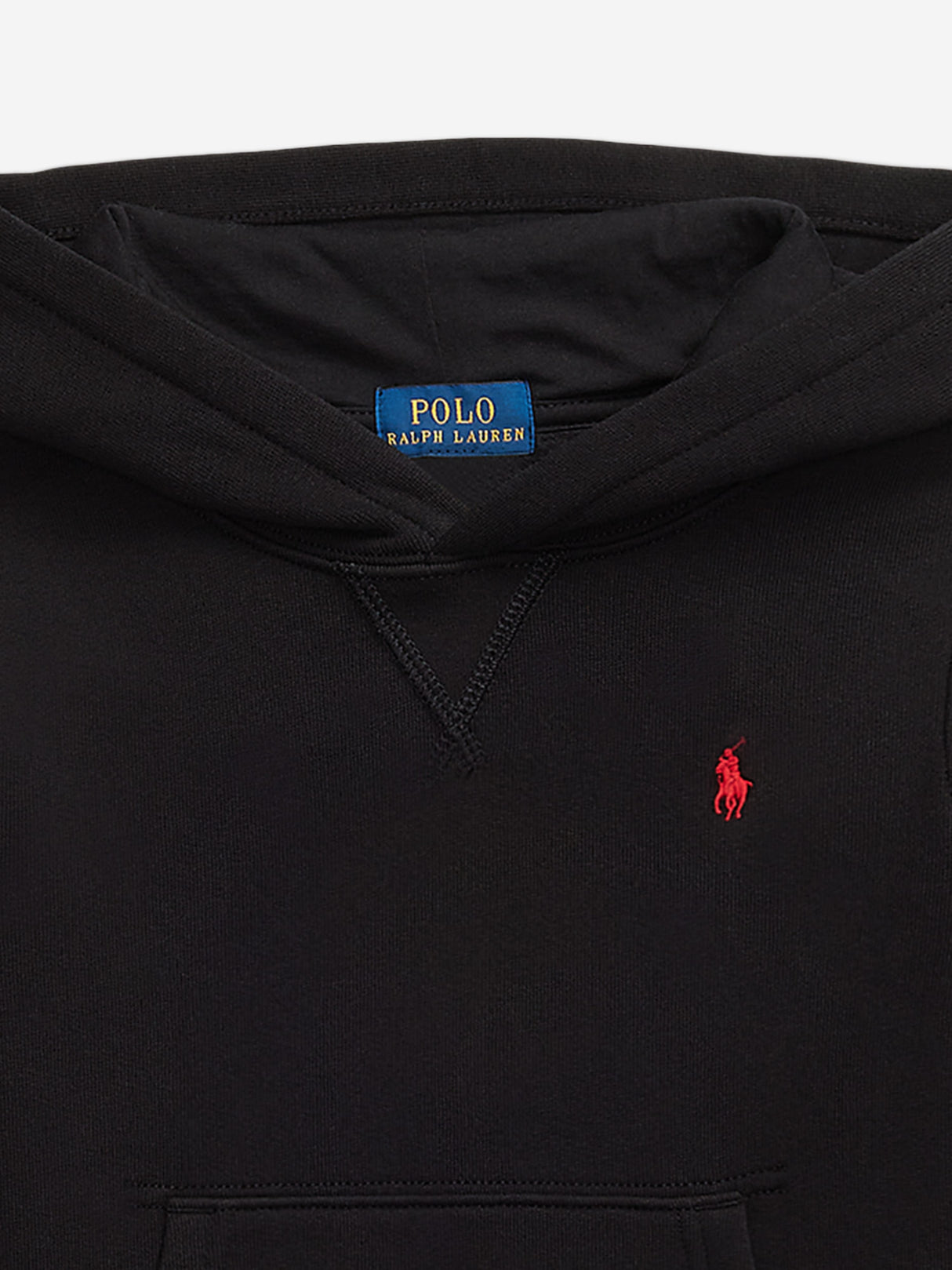 Ralph Lauren Boys Logo Hoodie in Black