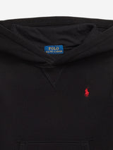 Ralph Lauren Boys Logo Hoodie in Black