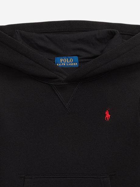 Ralph Lauren Boys Logo Hoodie in Black