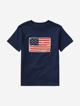 Ralph Lauren Boys Jersey Flag T-Shirt in Navy