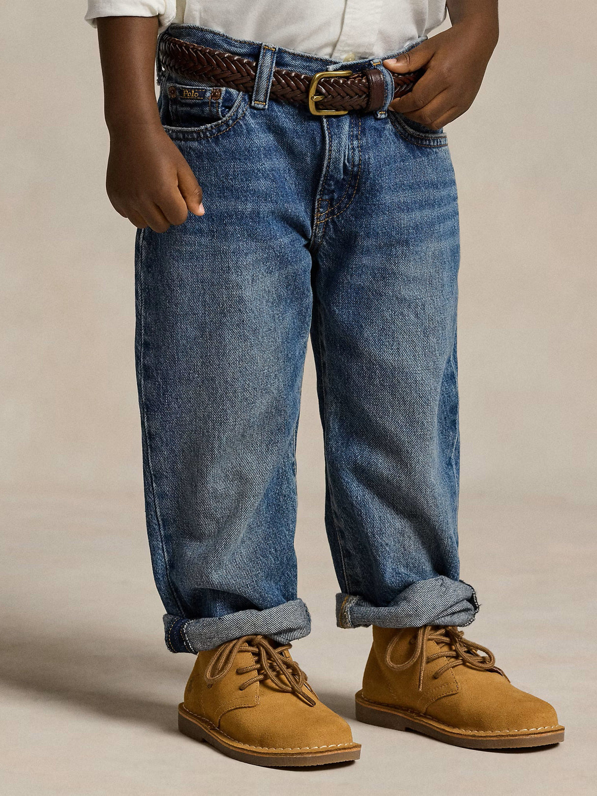 Ralph Lauren Boys Lynwood Relaxed Jeans in Blue