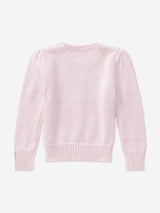 Ralph Lauren Girls USA Flag Jumper in Pink