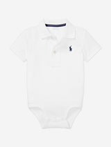 Ralph Lauren Baby Boys Logo Bodysuit in White
