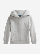 Ralph Lauren Boys Logo Hoodie in Grey