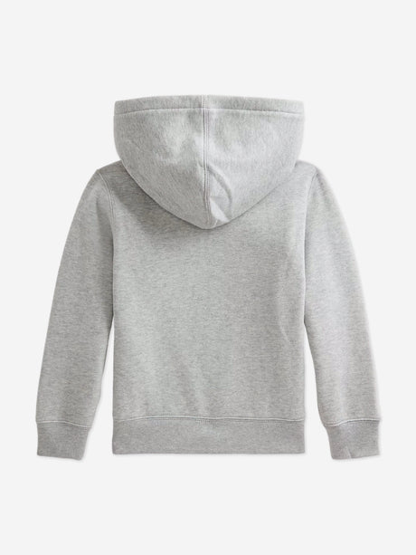 Ralph Lauren Boys Logo Hoodie in Grey