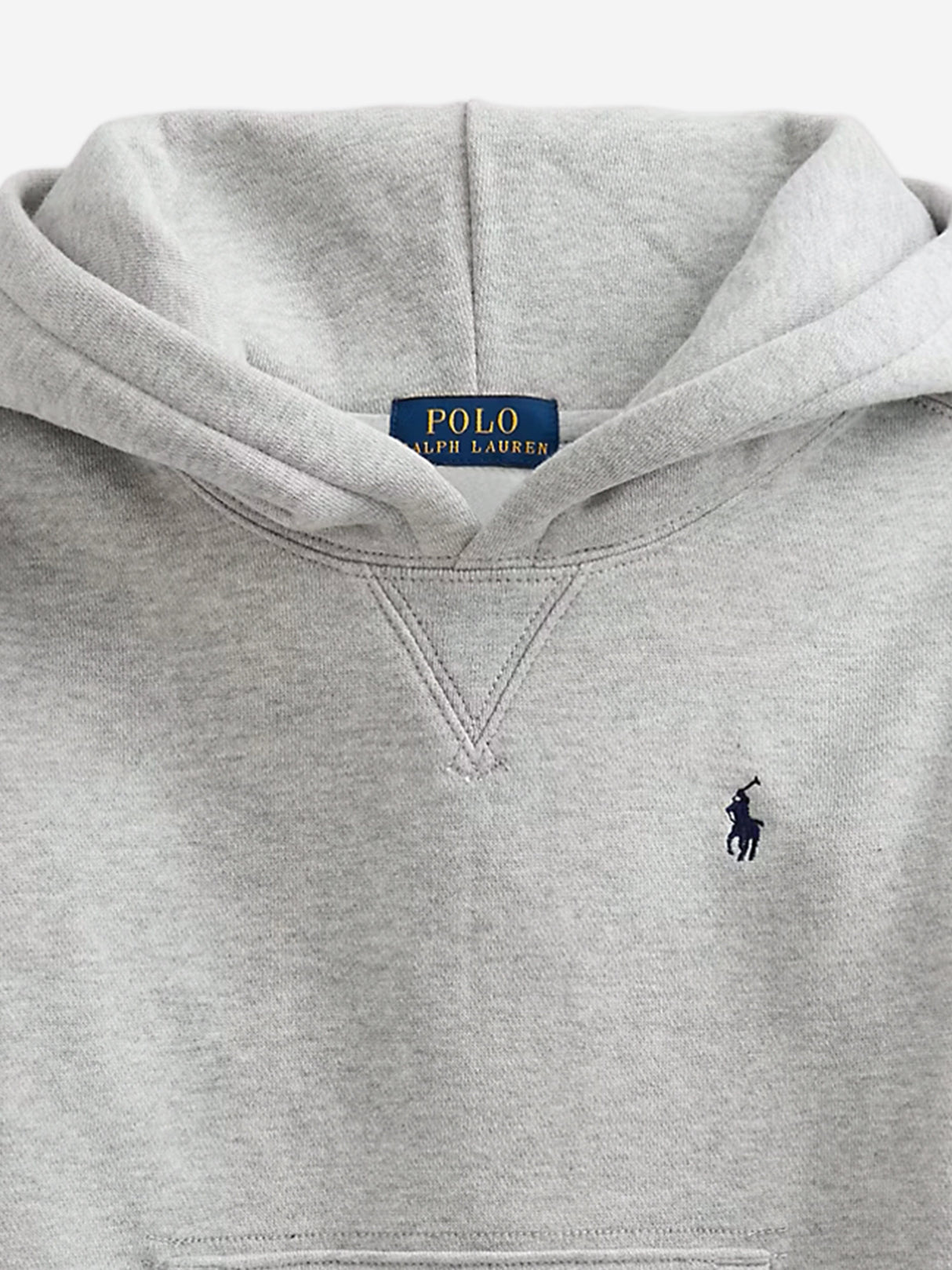 Ralph Lauren Boys Logo Hoodie in Grey