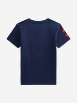 Ralph Lauren Boys Jersey Logo T-Shirt in Navy