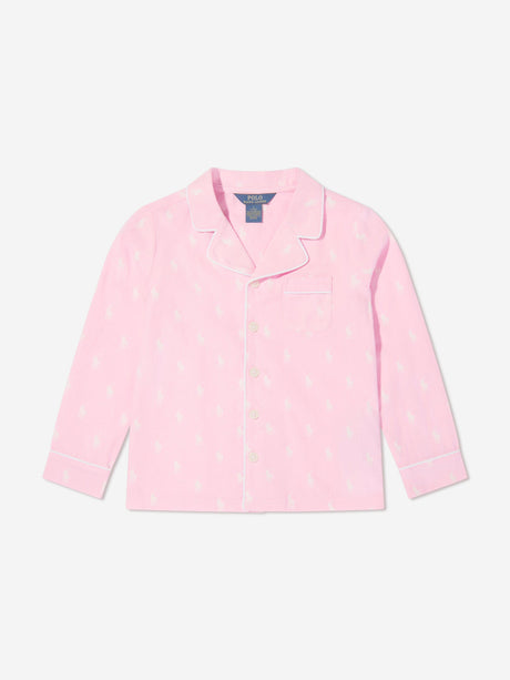 Ralph Lauren Girls Pyjama Set in Pink