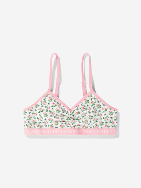 Ralph Lauren Girls 2 Pack Bralette Set in Ivory