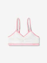 Ralph Lauren Girls 2 Pack Bralette Set in Ivory