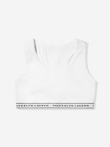 Ralph Lauren Girls 2 Pack Printed Bra Set in White