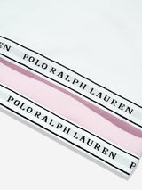 Ralph Lauren Girls 2 Pack Printed Bra Set in White