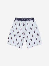 Ralph Lauren Boys T-Shirt And Shorts Pyjama Set in Multicolour