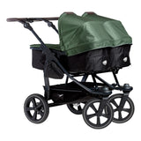 TFK Duo 2 Double Pushchair with 2 Combi Units – All-Terrain Twin from Birth to 3 Years