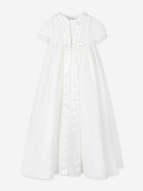 Sarah Louise Baby Girls Christening Robe, Coat and Bonnet in Ivory