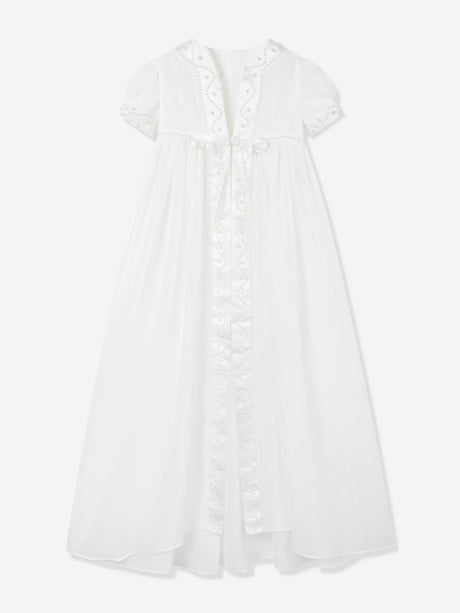 Sarah Louise Baby Girls Christening Robe, Coat and Bonnet in Ivory