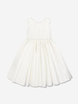 Sarah Louise Girls Ceremonial Ballerina Length Dress in Ivory