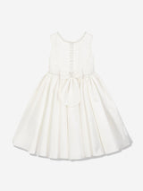 Sarah Louise Girls Ceremonial Ballerina Length Dress in Ivory
