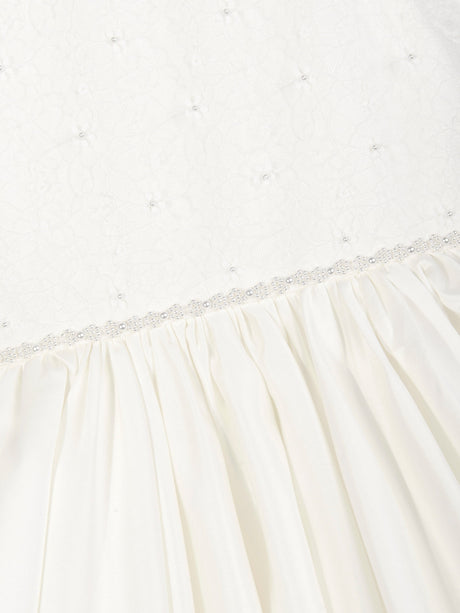 Sarah Louise Girls Ceremonial Ballerina Length Dress in Ivory