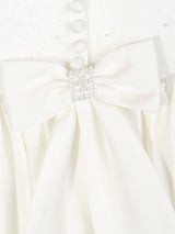 Sarah Louise Girls Ceremonial Ballerina Length Dress in Ivory
