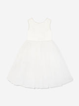 Sarah Louise Girls Ceremonial Ballerina Length Dress in Ivory