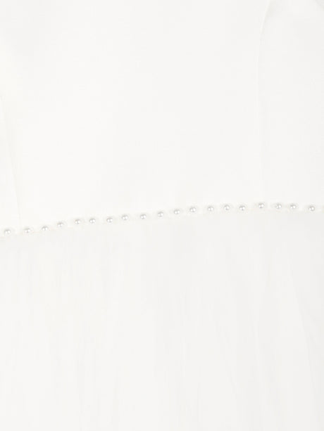 Sarah Louise Girls Ceremonial Ballerina Length Dress in Ivory