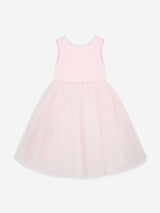 Sarah Louise Girls Ceremonial Ballerina Length Dress in Pink