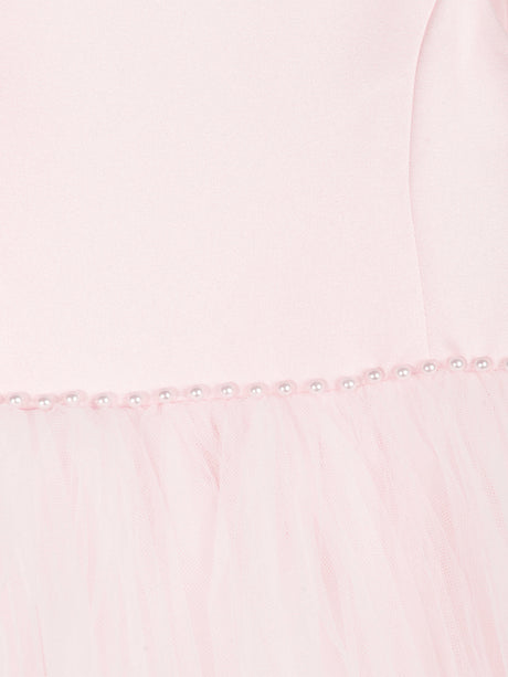 Sarah Louise Girls Ceremonial Ballerina Length Dress in Pink
