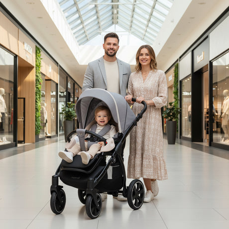 Noordi Sole Go 3in1 + Travel Carrier Car Seat, Warm Grey