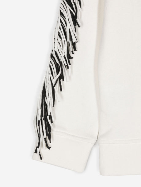 Stella McCartney Girls Tassel Star Sweatshirt in Ivory