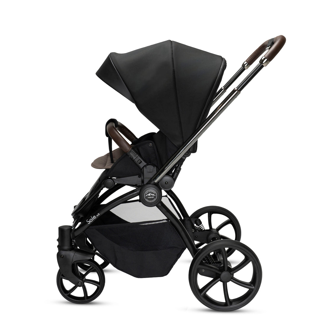 Noordi Sole V3 + Travel Carrier car seat, Slate Black