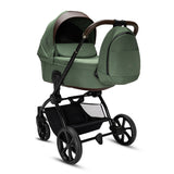 Noordi Sole V3 - 3in1 Travel System with ThermoCot Carrycot + Terra i-Size Car Seat, Woodland Green
