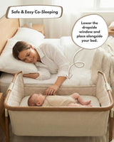 Sona Bedside & Co-Sleeping Crib - Beige