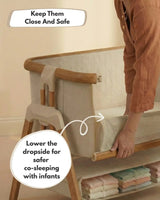 Sona Bedside & Co-Sleeping Crib - Beige