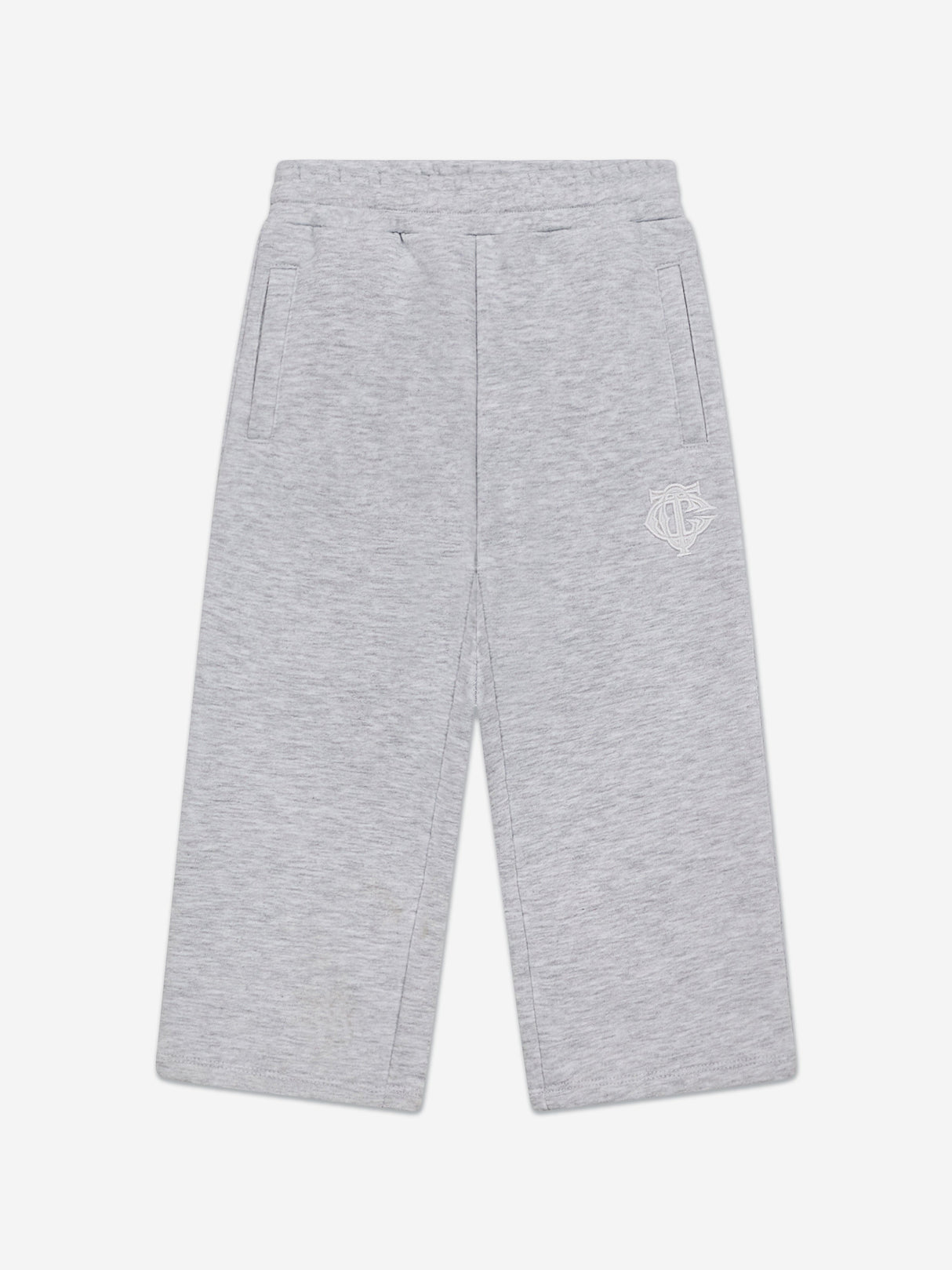 The Couture Club Kids Emblem Applique Joggers in Grey