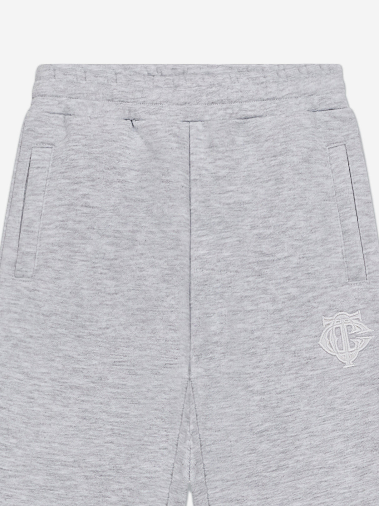 The Couture Club Kids Emblem Applique Joggers in Grey