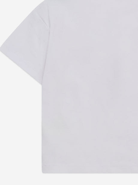 The Couture Club Kids Emblem Applique T-Shirt in White