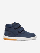 Timberland Boys Toddle Tracks Mid Hook & Loop Boots in Navy