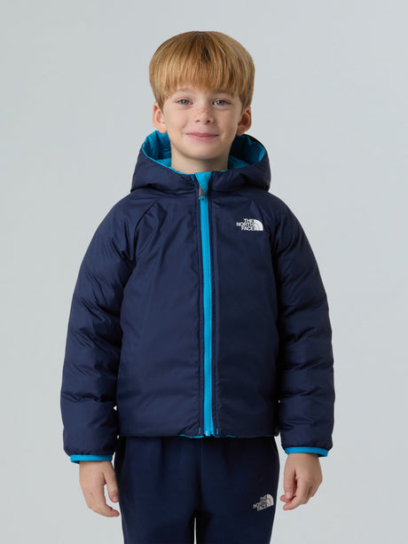 The North Face Kids Reversible Perrito Hooded Jacket in Blue