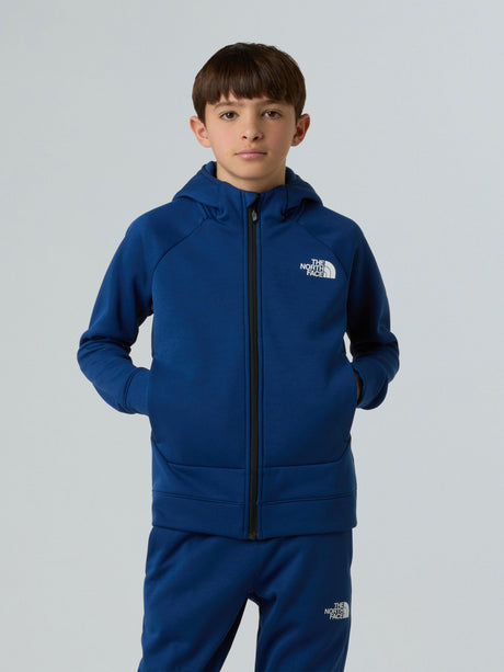 The North Face Boys Mountain Athletics Full Zip Hoodie in Blue