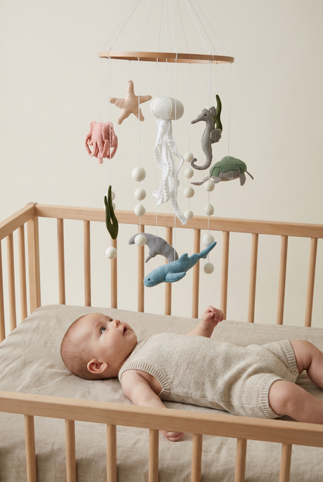 Ocean Drift Felt Cot Mobile
