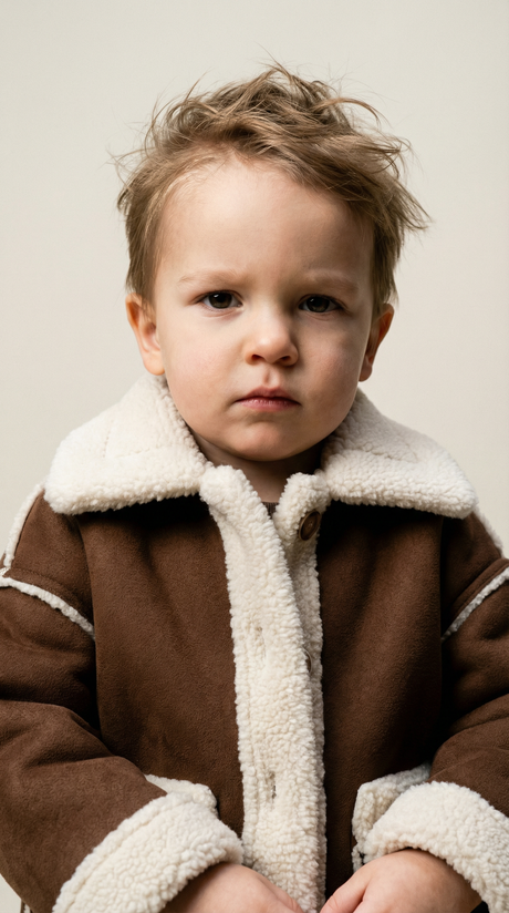 Sherpa-Lined Winter Jacket (Brown / Olive)